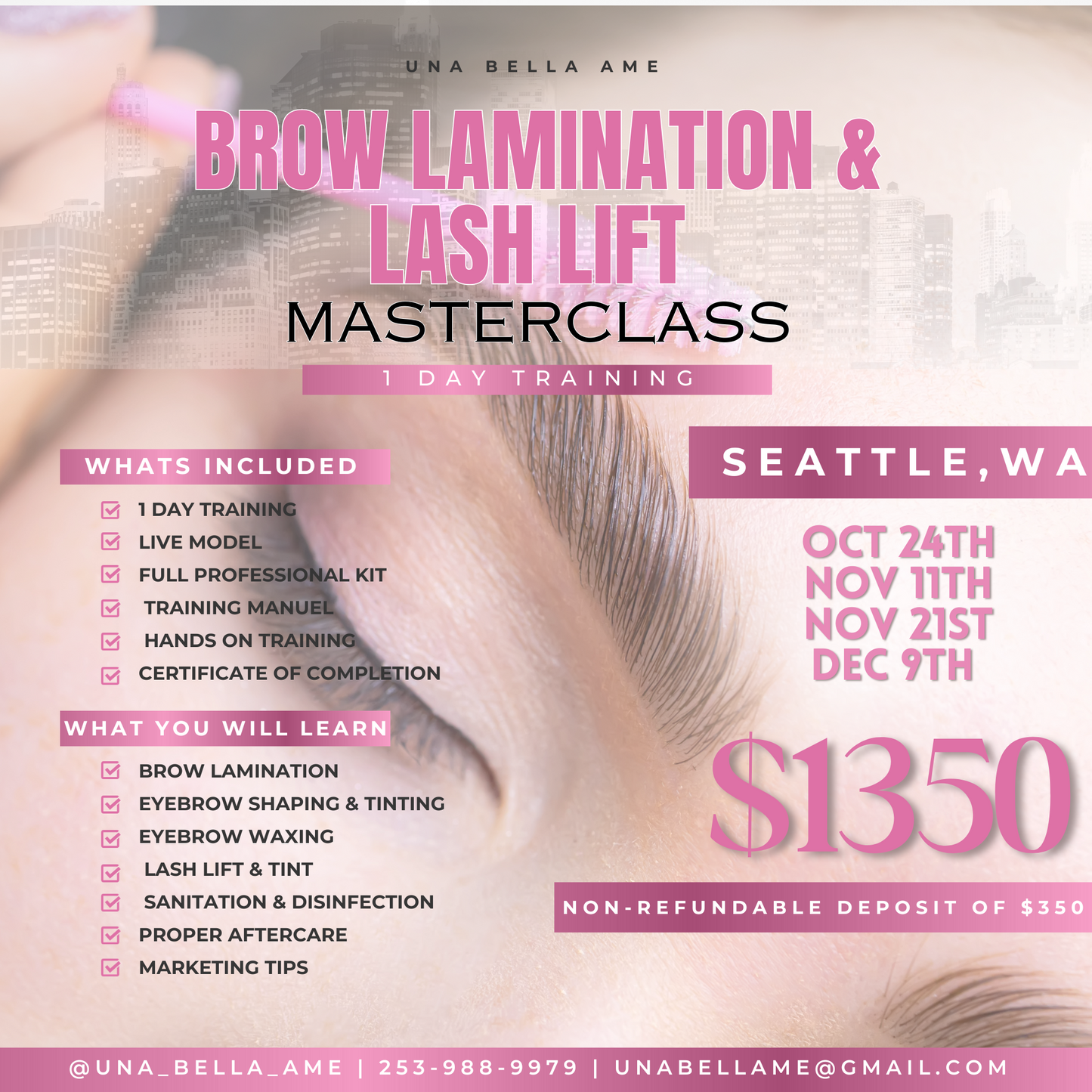 Brow Lamination & Lash Lift Masterclass