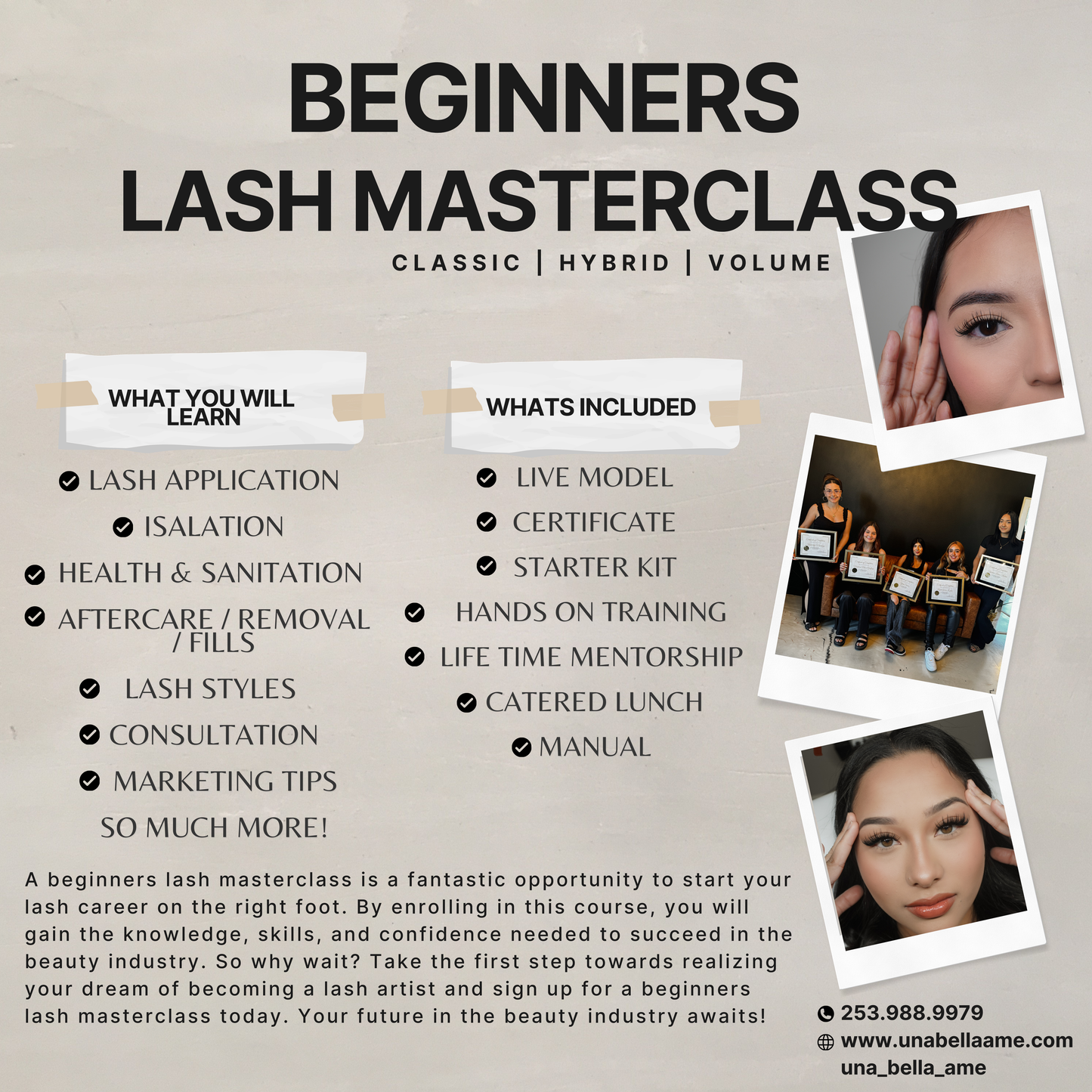 2-Day Beginners Group Master Class SEATTLE, WA